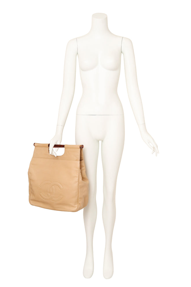 Tortoise shell handle bag by Chanel on mannequin @ Recess LA