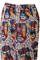 Mask Print Skirt by Missoni closeup @ Recess LA