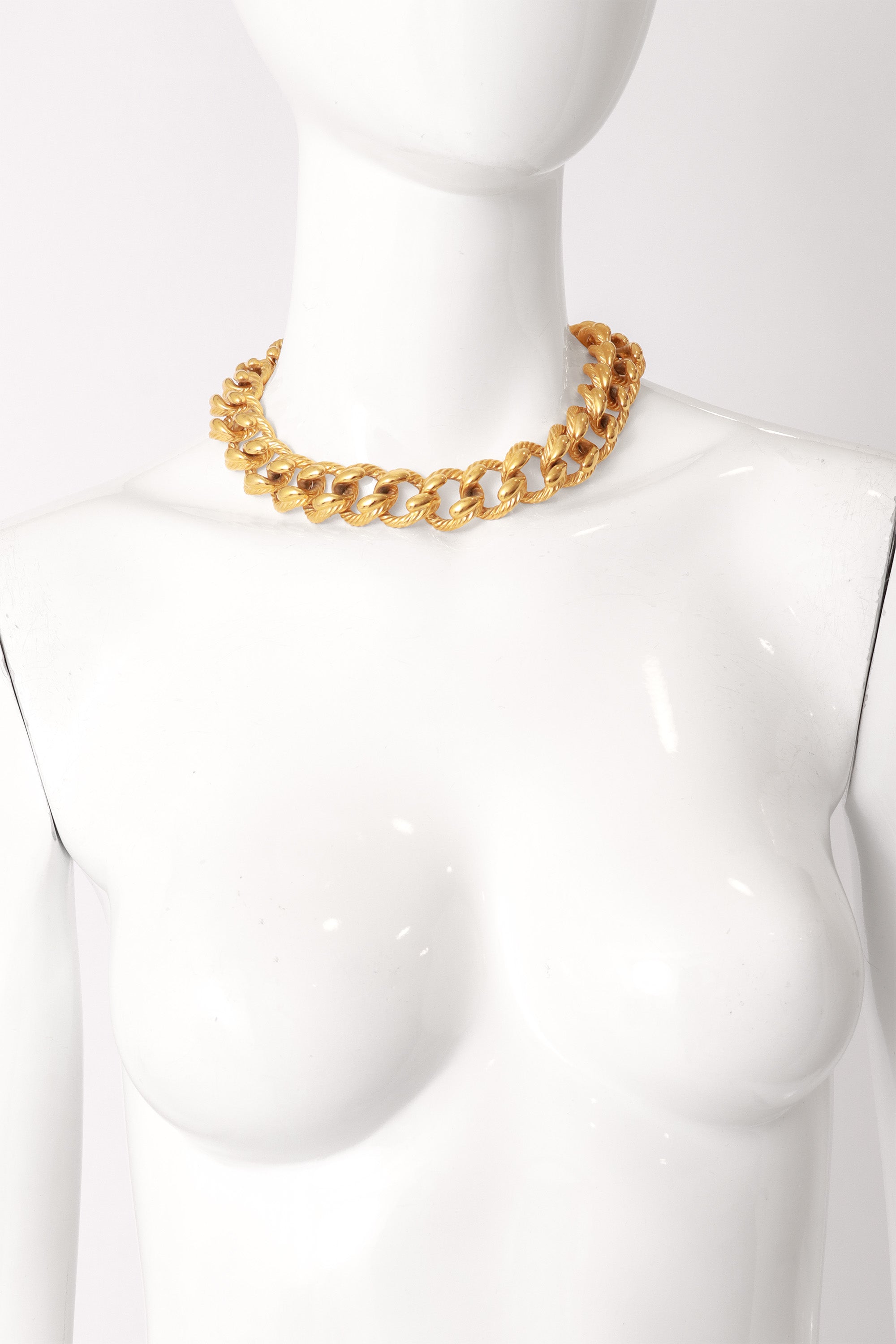curb link collar necklace by Anne Klein on mannequin @ Recess LA