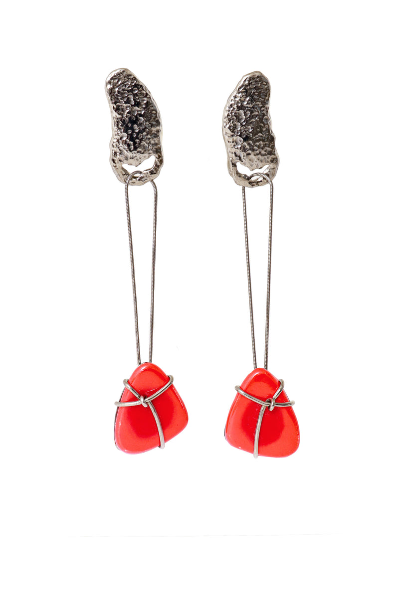 chain drop earrings by Jean Paul Gaultier @ Recess LA