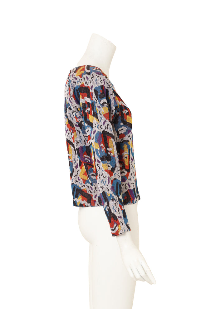 Mask Print Sweater by Missoni side of mannequin @ Recess LA