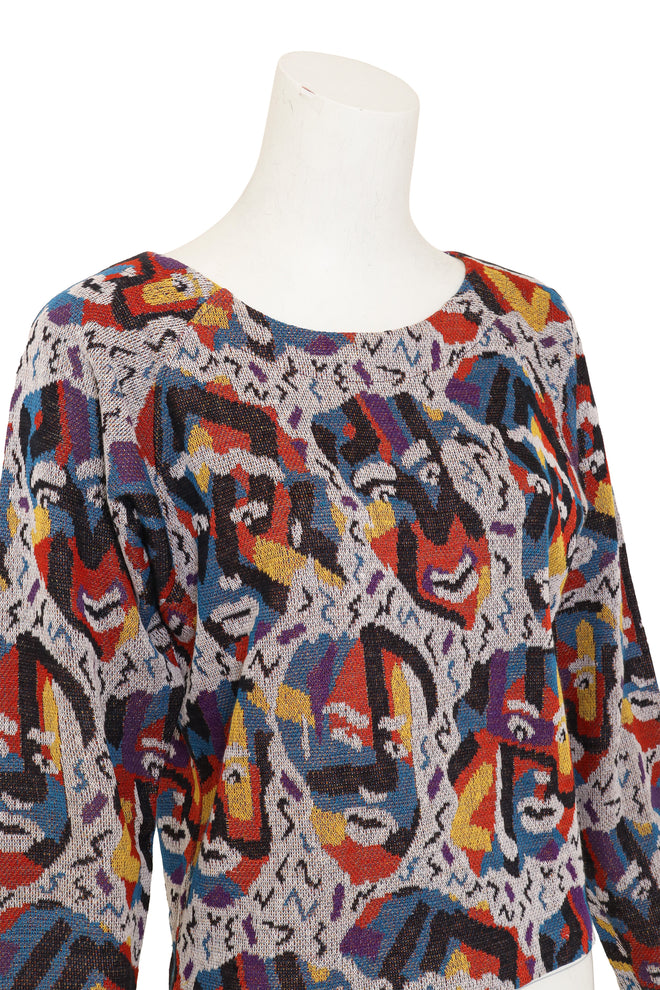 Mask Print Sweater by Missoni closeup @ Recess LA