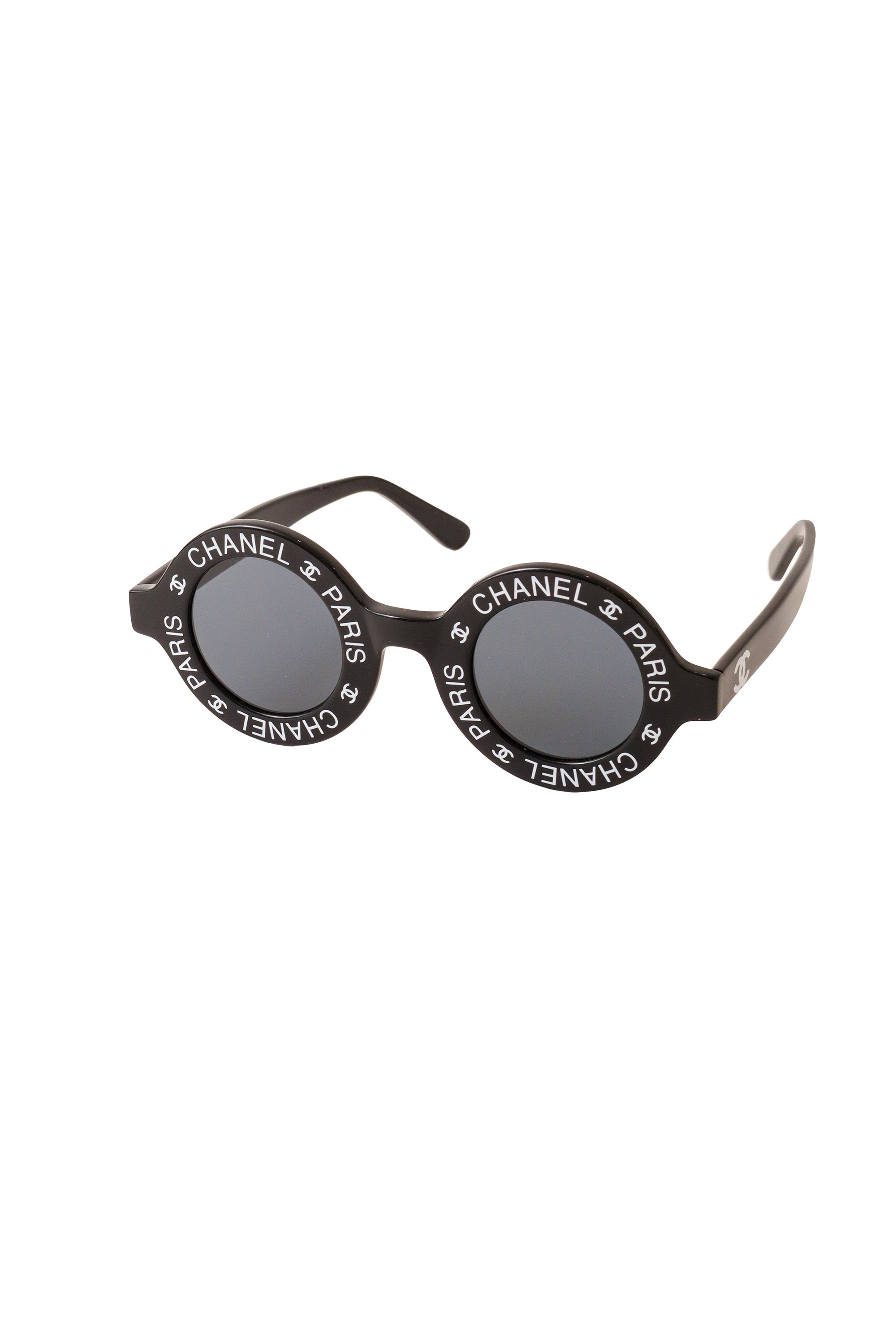 Round logo sunglasses by Chanel side @ Recess LA