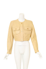 Leather Cropped Jacket by North Beach @ Recess LA