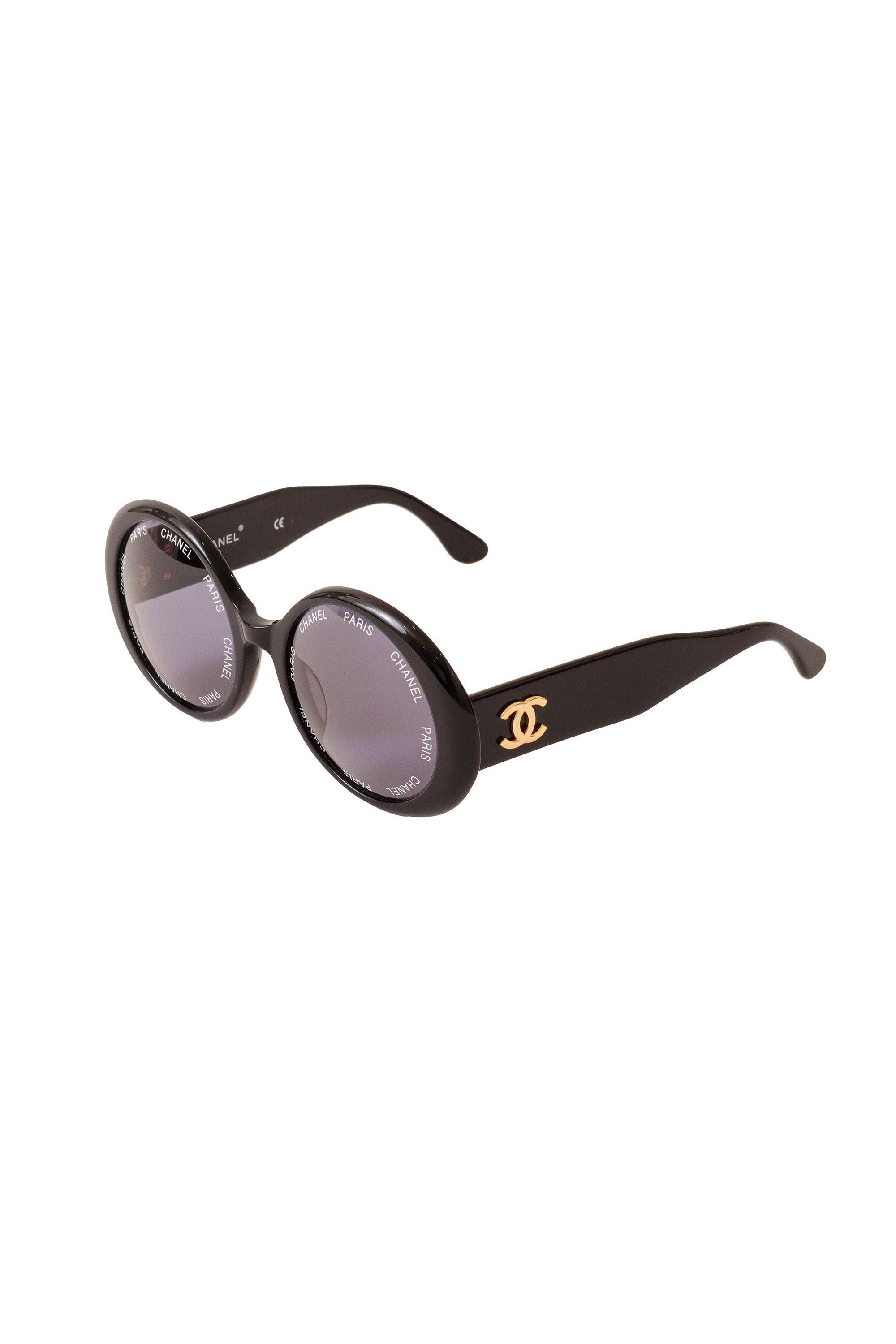 Oversize round sunglasses by Chanel side @ Recess LA