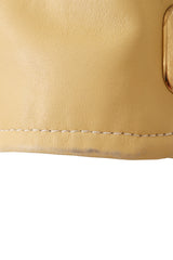 Leather Cropped Jacket by North Beach scuffing on bottom @ Recess LA