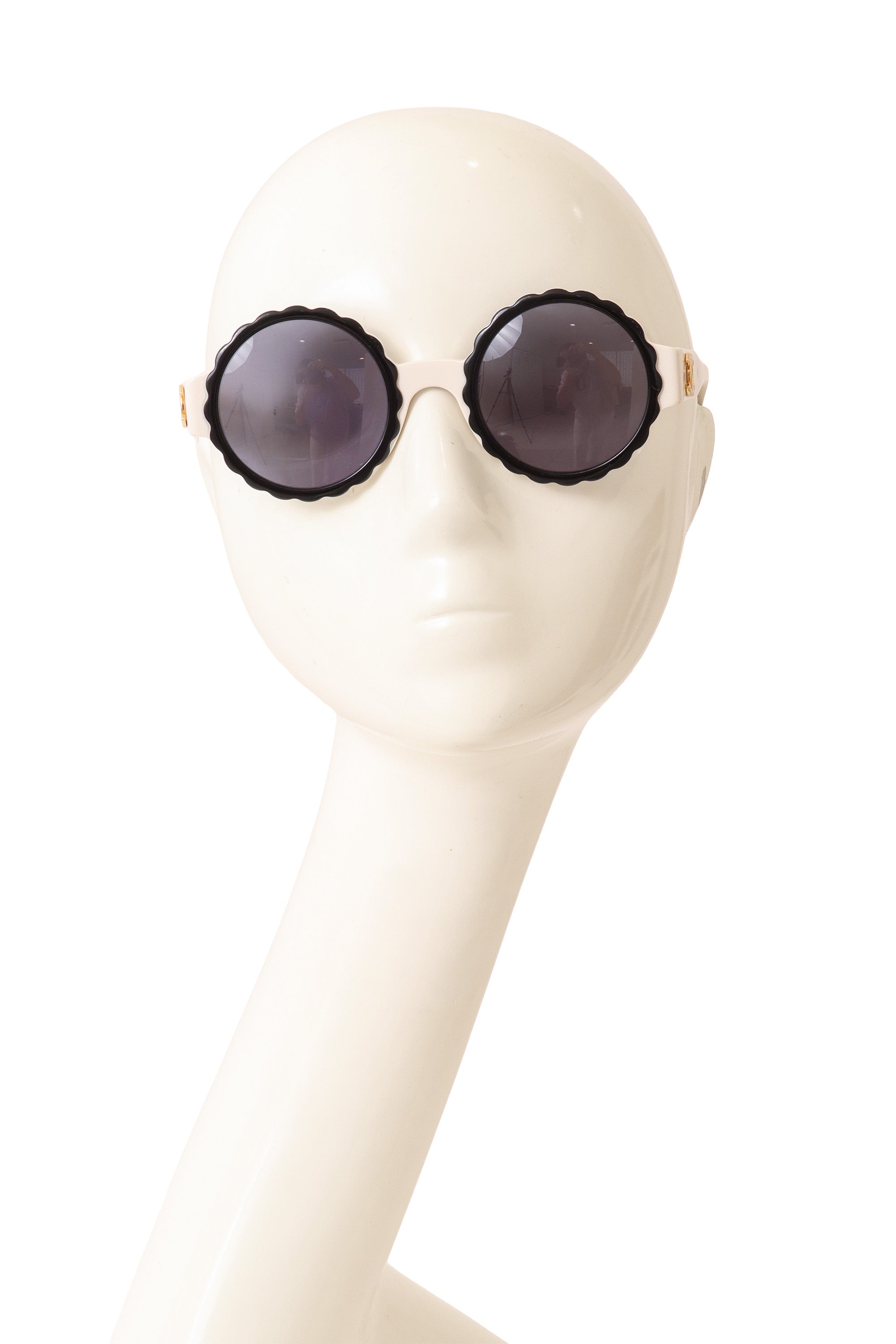 scalloped sunglasses by Chanel on mannequin front @ Recess LA