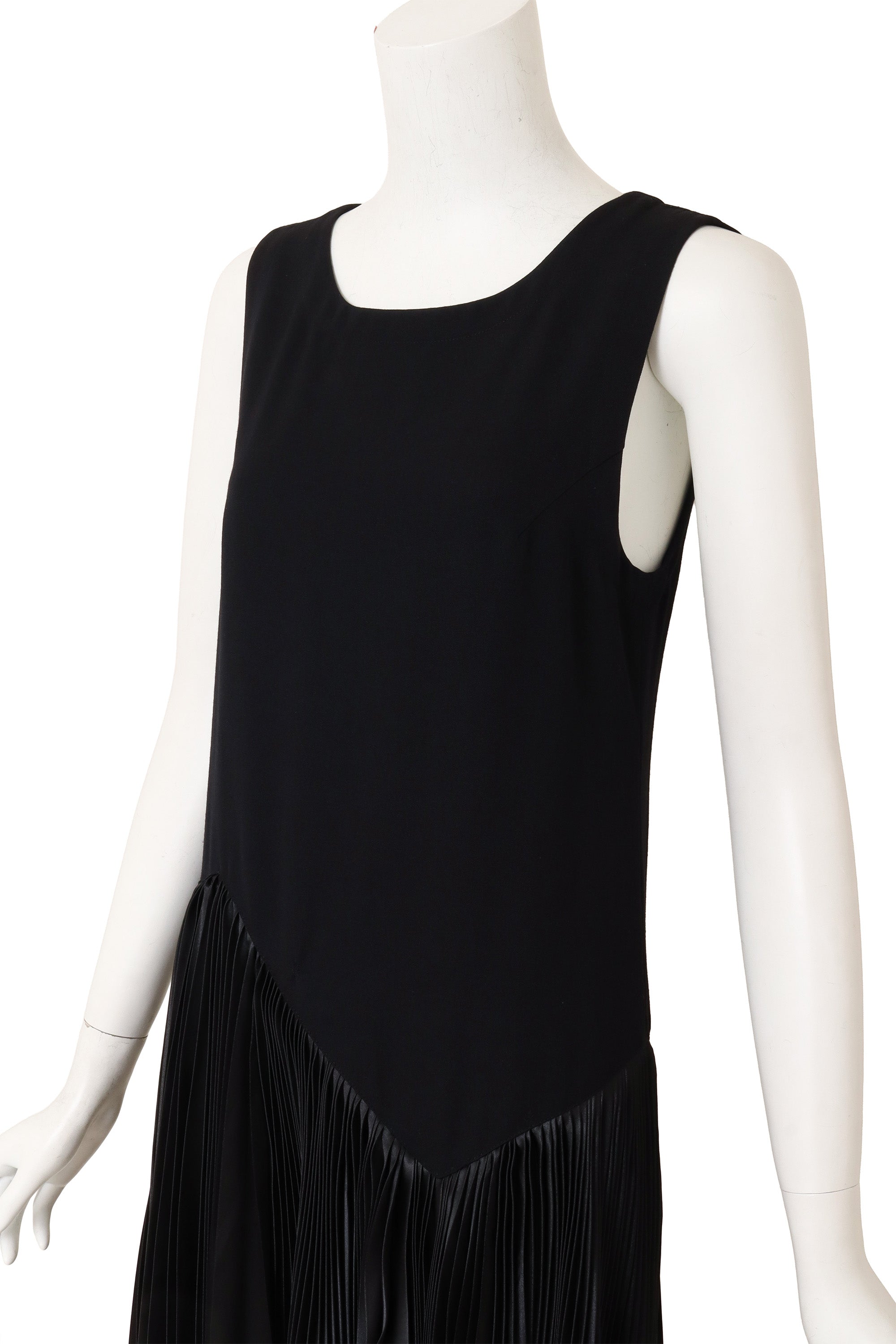 Vintage Comme des Garcons Pleated Dropwaist Dress on mannequin close @ Recess LA