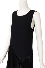 Vintage Comme des Garcons Pleated Dropwaist Dress on mannequin close @ Recess LA