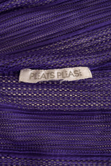 Vintage Pleats Please Issey Miyake Mesh Fringe Cardigan label @ Recess LA