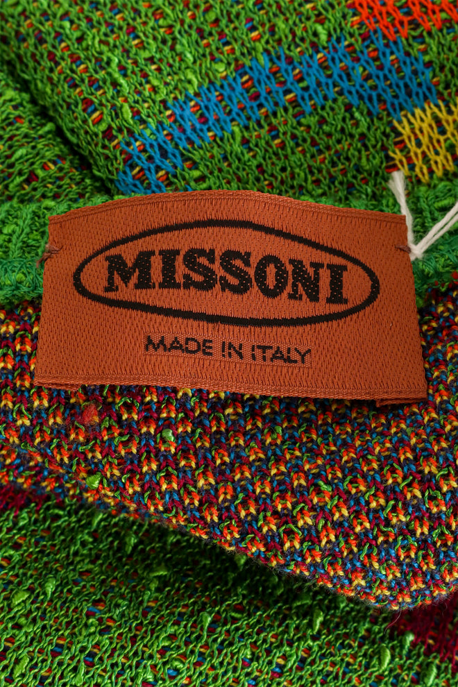 Vintage Missoni Abstract Dancers Knit Tee Dress label @ Recess LA