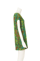 Vintage Missoni Abstract Dancers Knit Tee Dress on mannequin side @ Recess LA