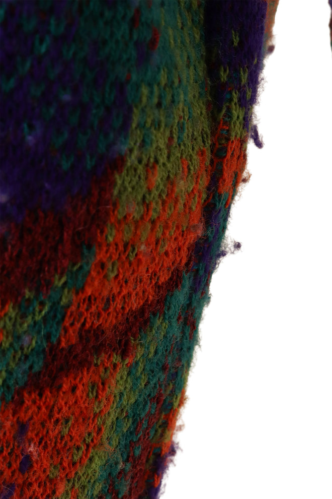Vintage Missoni Abstract Leaf Knit Cardigan wear @ Recess LA
