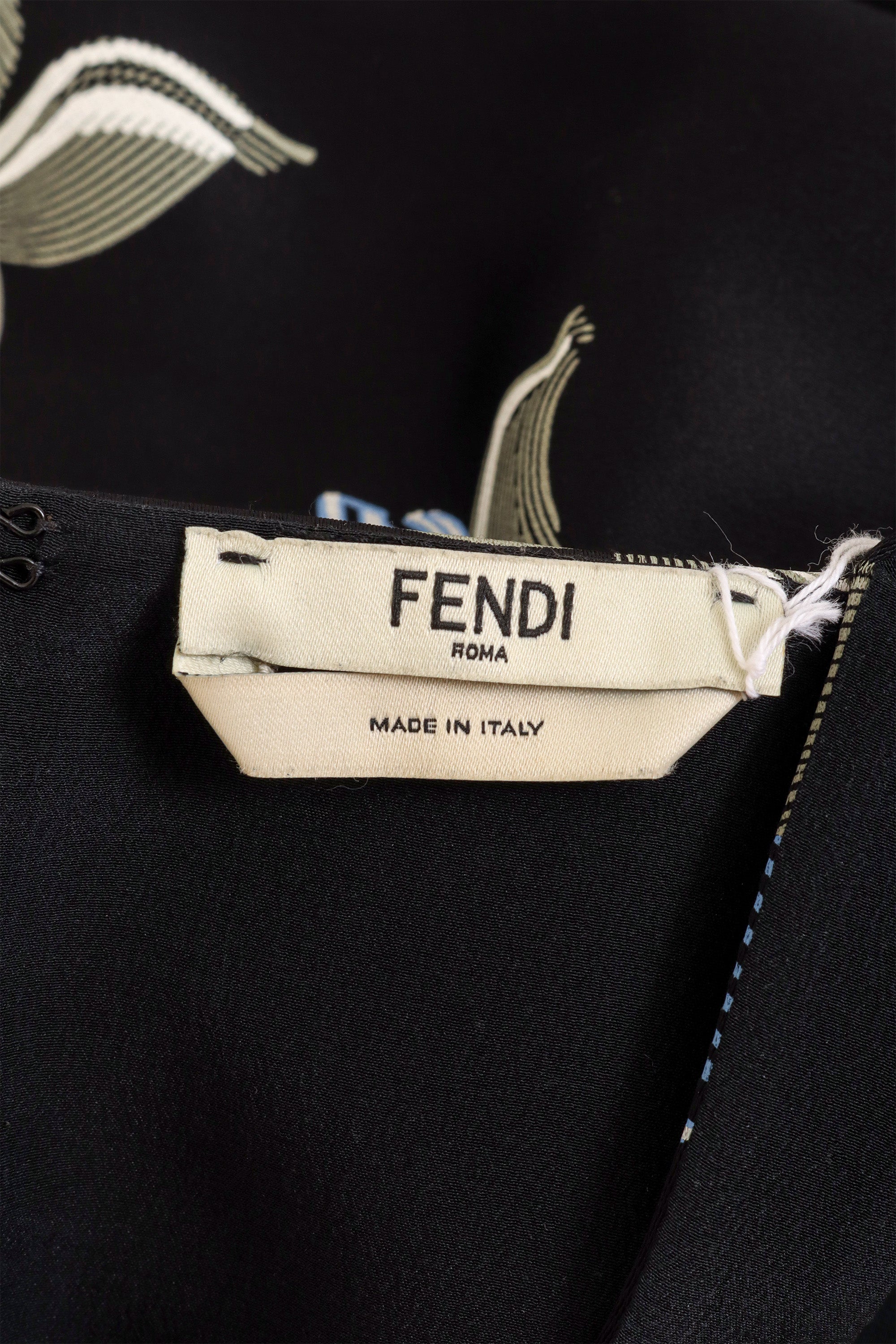 2015 Fendi Cutout Floral Mini Dress label @ Recess LA
