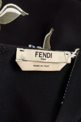 2015 Fendi Cutout Floral Mini Dress label @ Recess LA