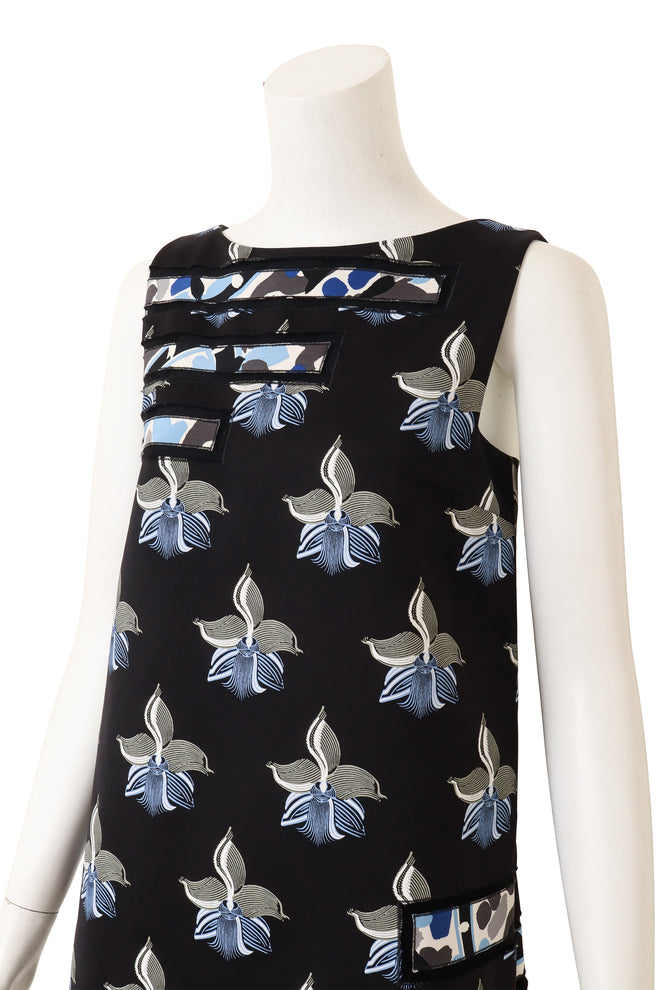 2015 Fendi Cutout Floral Mini Dress on mannequin close @ Recess LA