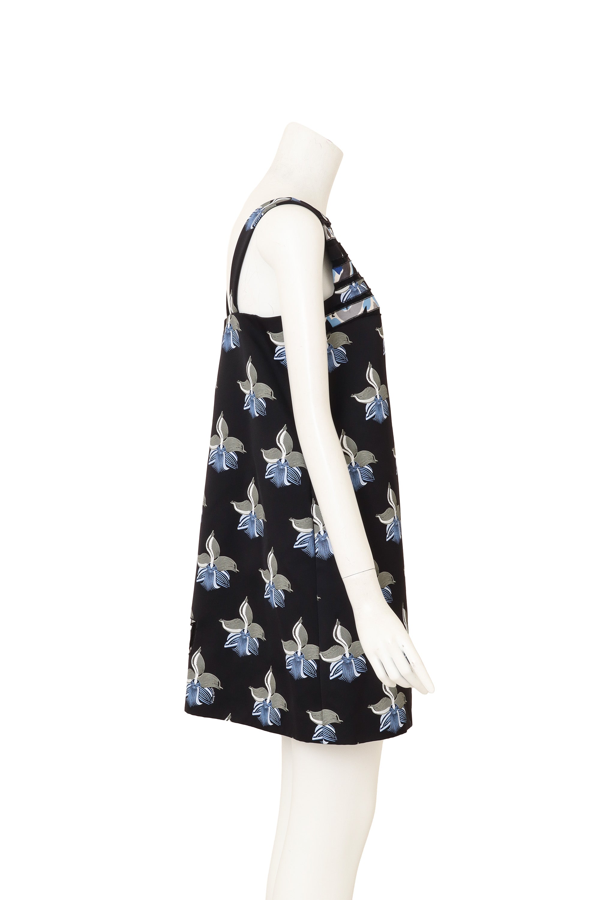 2015 Fendi Cutout Floral Mini Dress on mannequin side @ Recess LA