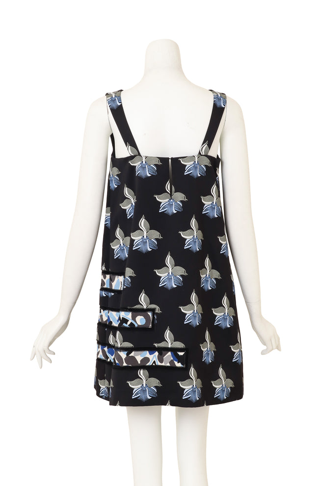 2015 Fendi Cutout Floral Mini Dress on mannequin back @ Recess LA