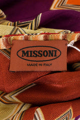 Vintage Missoni Chevron Stripe Knit Tee label @ Recess LA