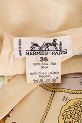 Vintage Hermes "Les Merveilles de la Mer" Silk Knit Top on mannequin label @ Recess LA