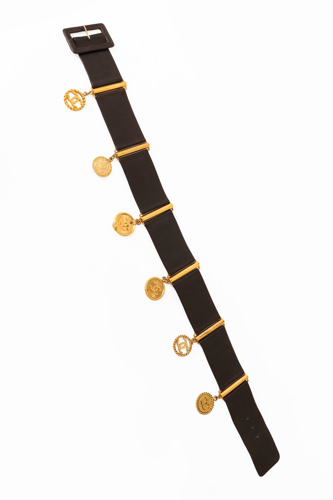 Coin charm belt by Chanel full @ Recess LA