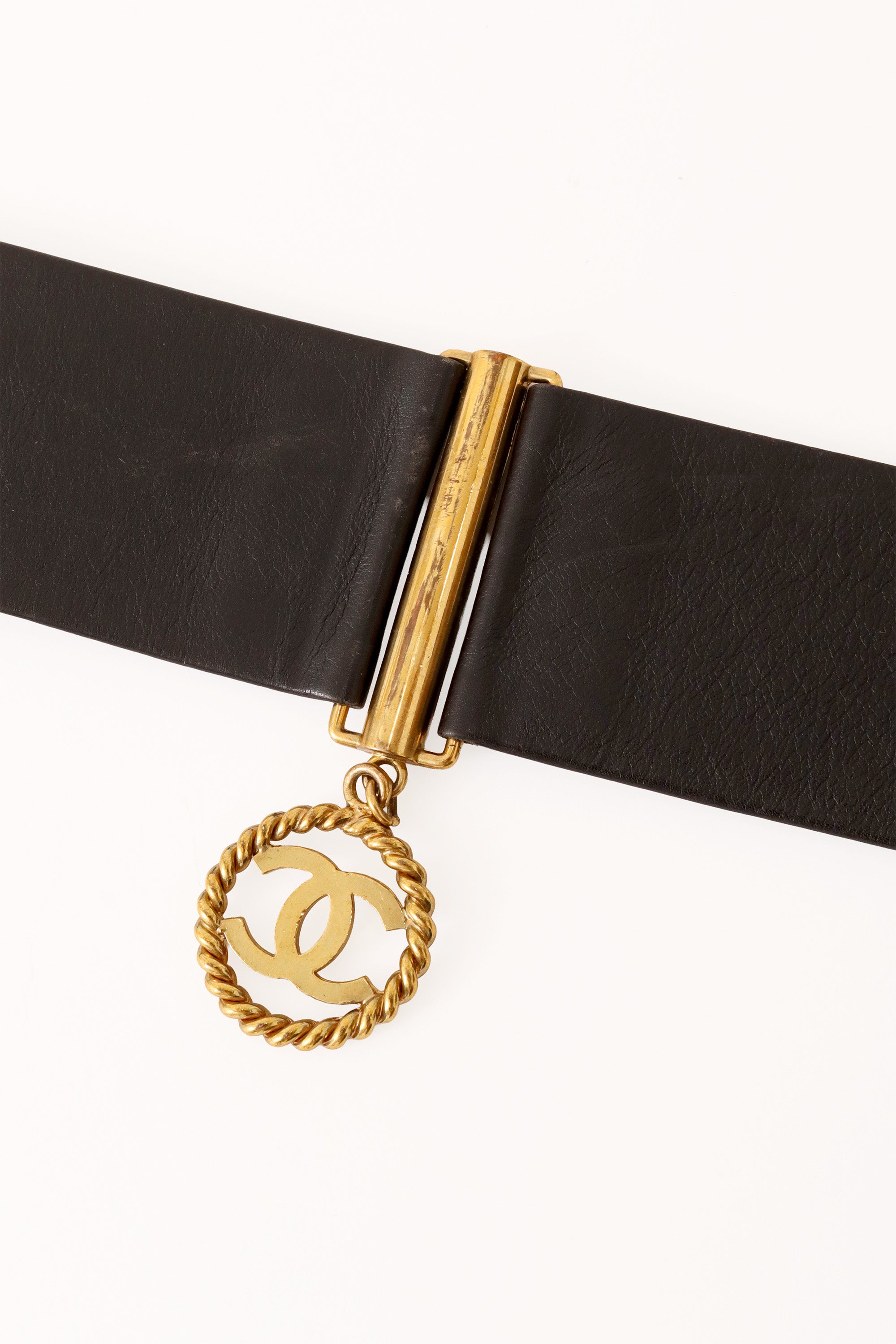 Coin charm belt by Chanel tarnish to finish @ Recess LA