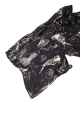 Sketch kimono by Moschino sleeve print @ Recess LA