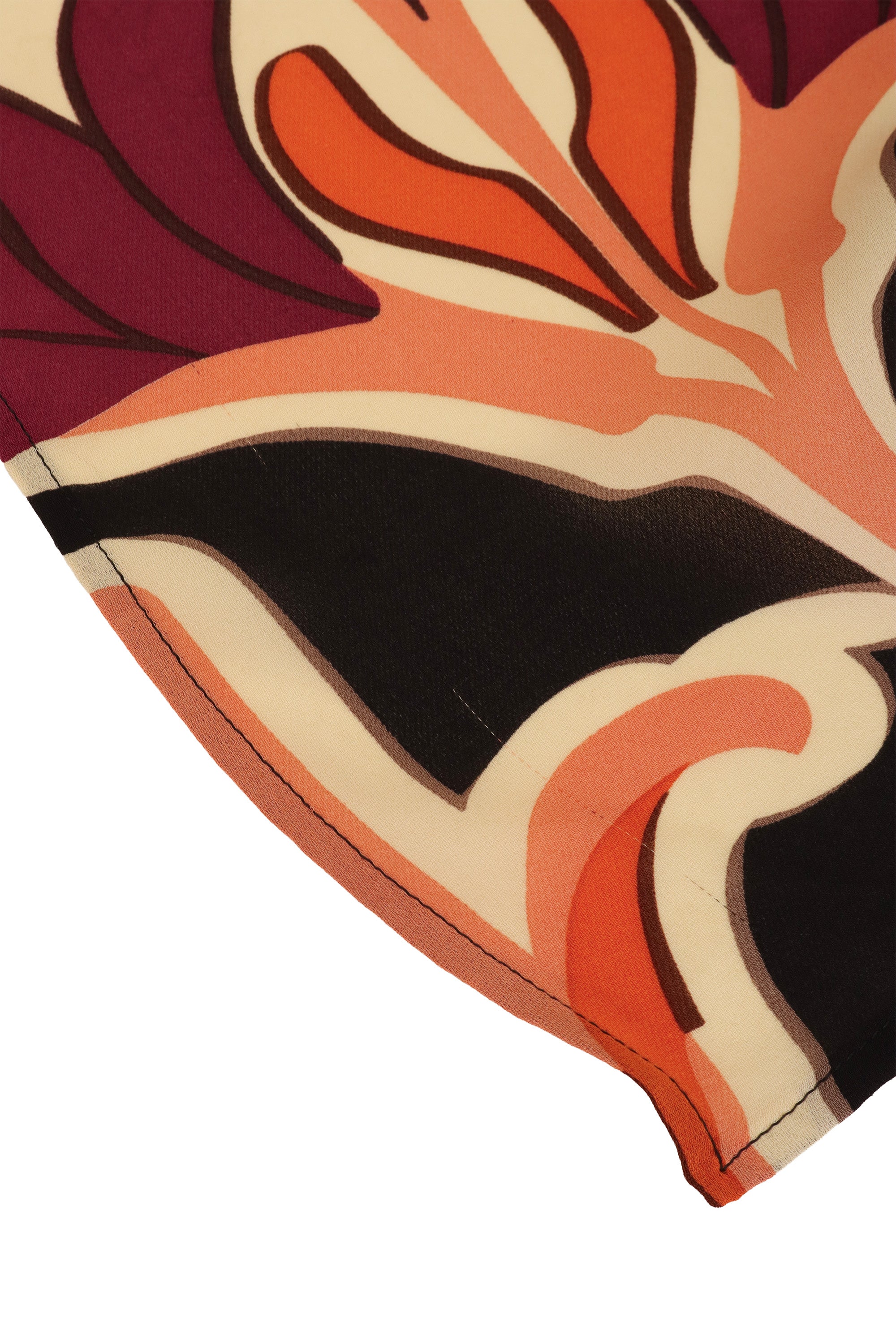 Gucci Abstract Silk Handkerchief Blouse hem snag @ Recess LA