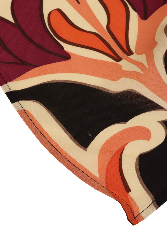 Gucci Abstract Silk Handkerchief Blouse hem snag @ Recess LA
