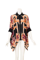 Gucci Abstract Silk Handkerchief Blouse on mannequin @ Recess LA