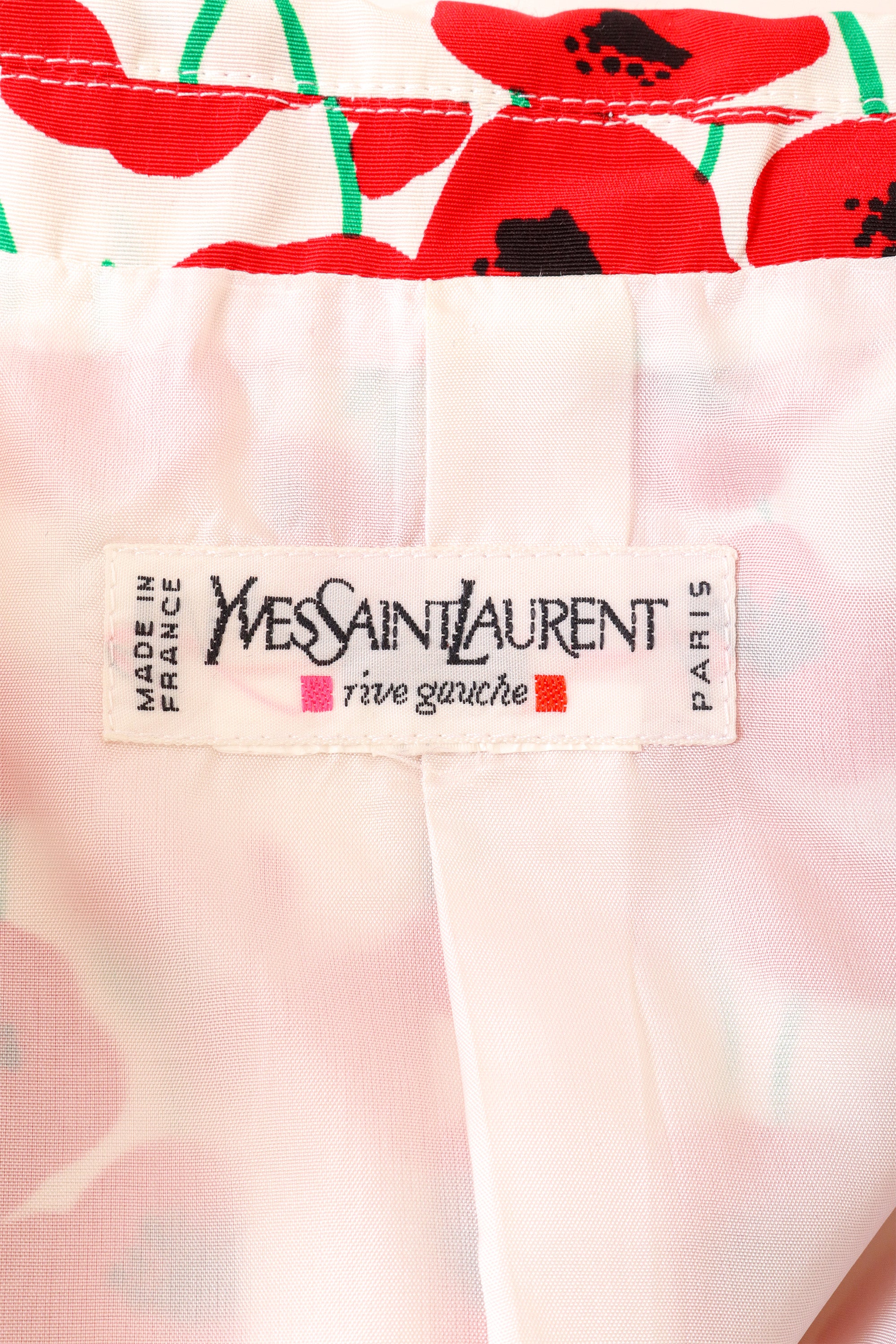 poppy blazer by Yves Saint Laurent label @ Recess LA