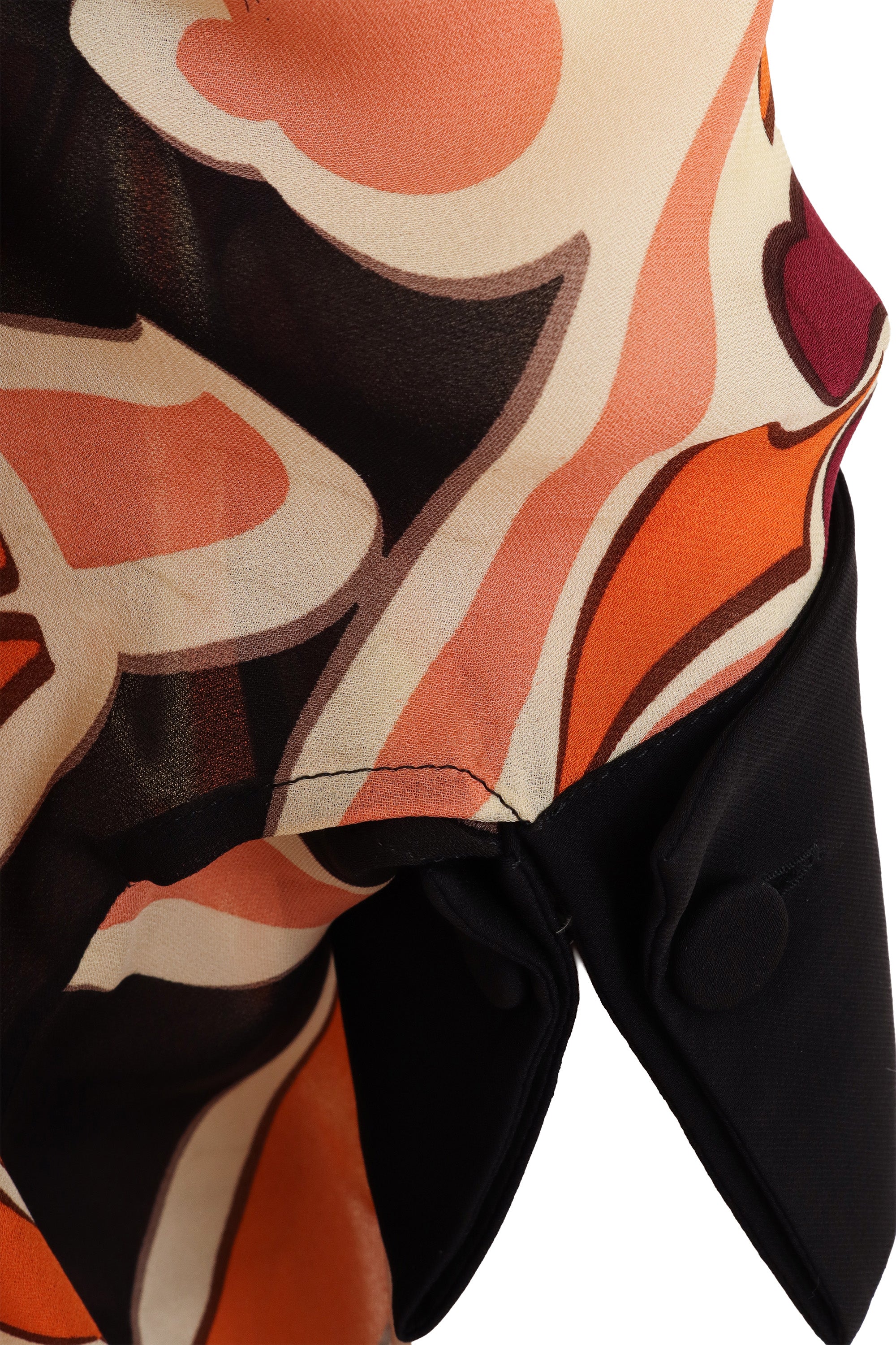 Gucci Abstract Silk Handkerchief Blouse underarm wear @ Recess LA