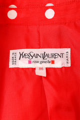 Dot blazer by Yves Saint Laurent label @ Recess LA