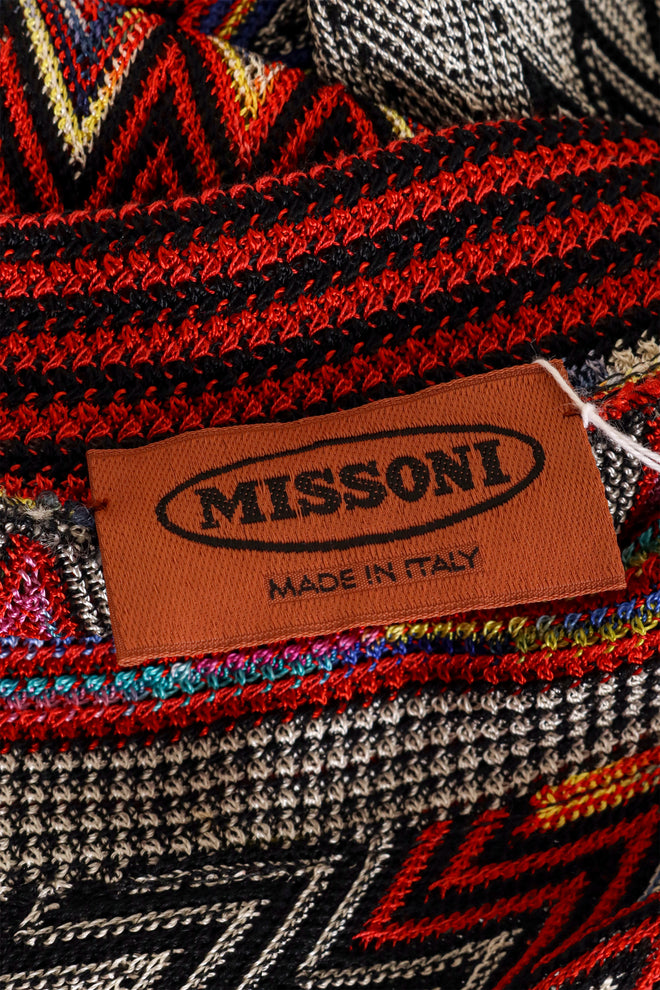 Vintage Missoni Chevron Stripe V-Neck Tunic Top label @ Recess LA