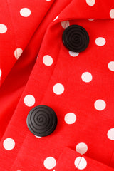 Dot blazer by Yves Saint Laurent buttons close @ Recess LA