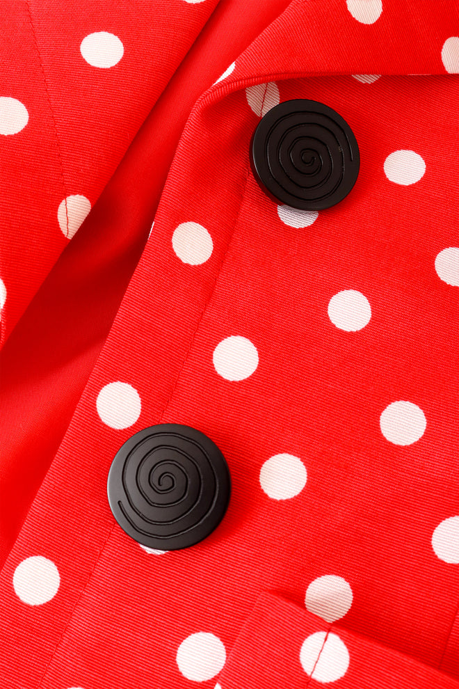 Dot blazer by Yves Saint Laurent buttons close @ Recess LA