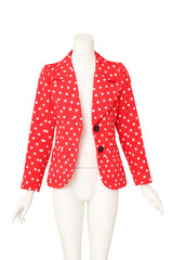 Dot blazer by Yves Saint Laurent on mannequin open @ Recess LA