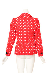 Dot blazer by Yves Saint Laurent on mannequin back @ Recess LA