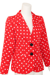 Dot blazer by Yves Saint Laurent on mannequin close @ Recess LA