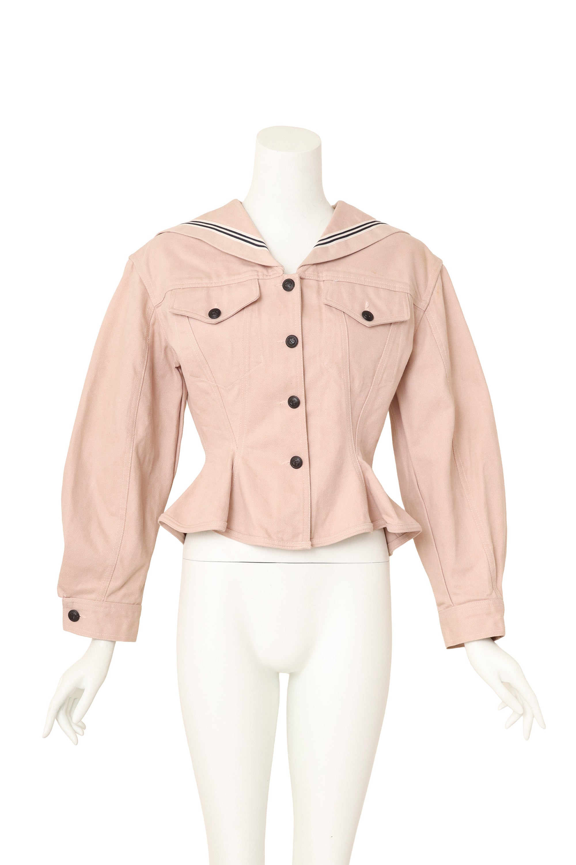 Sailor peplum jacket on mannequin @ Recess LA