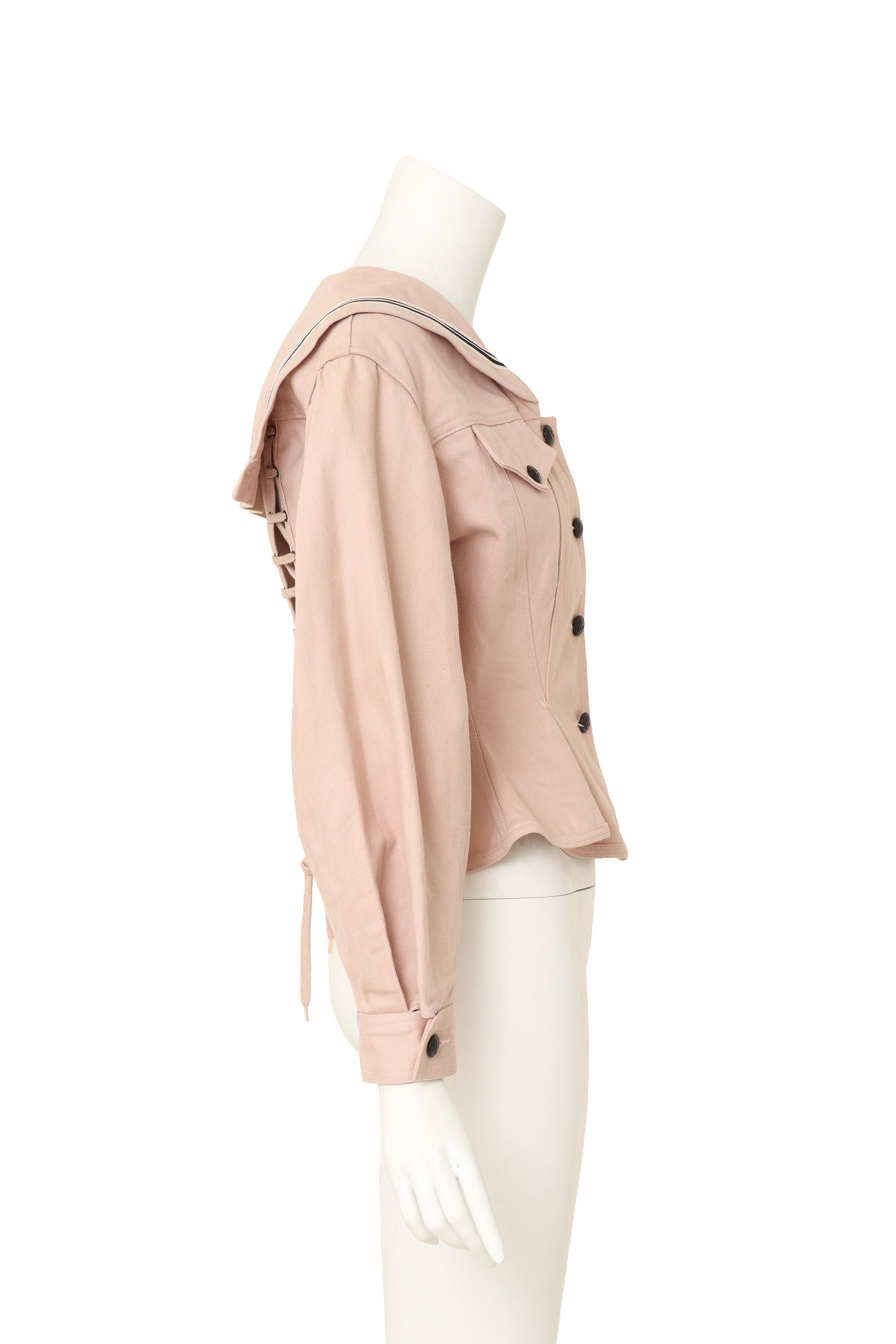 Sailor peplum jacket on mannequin side @ Recess LA