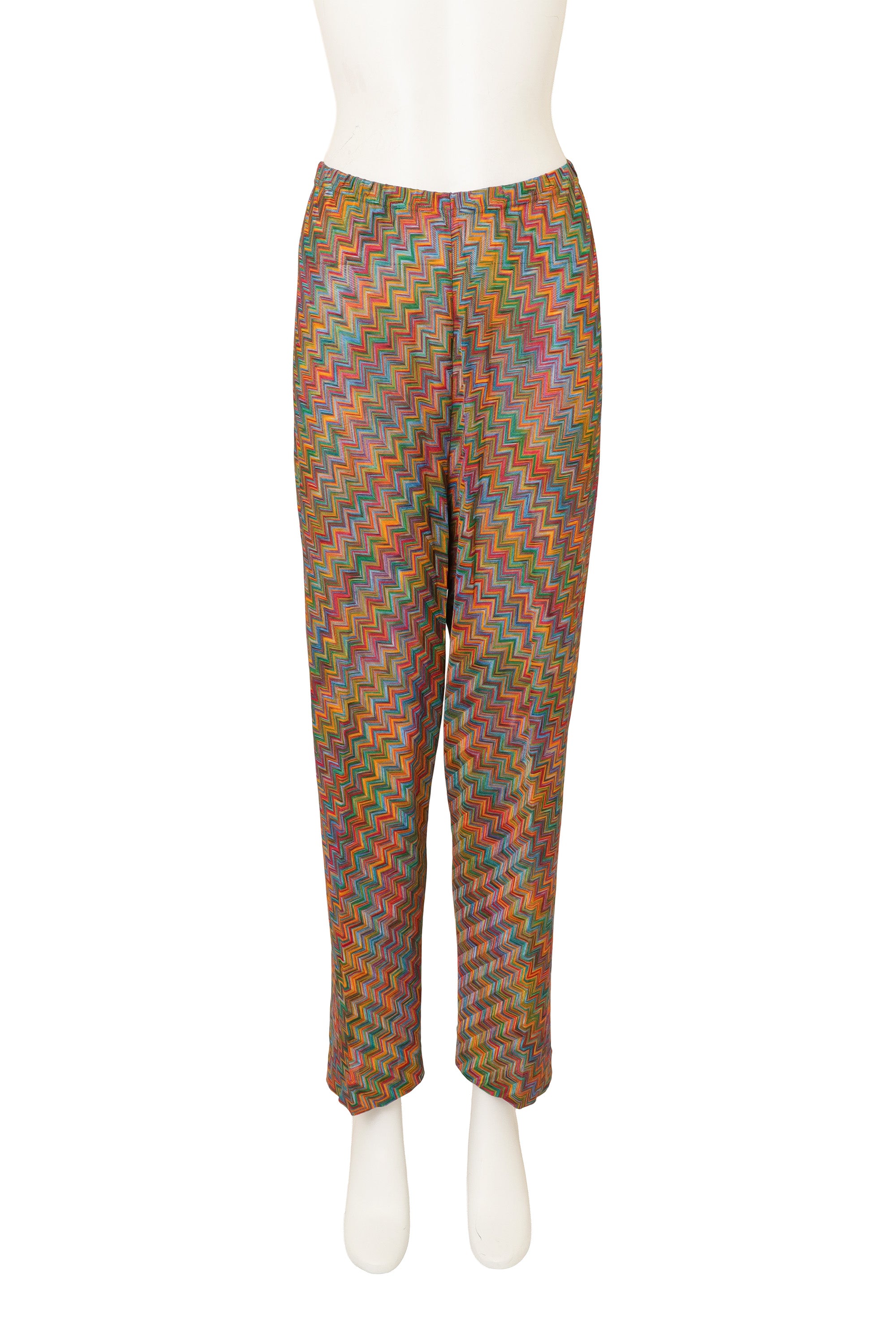 Vintage Missoni Zig Zag Knit Pant on mannequin @ Recess LA
