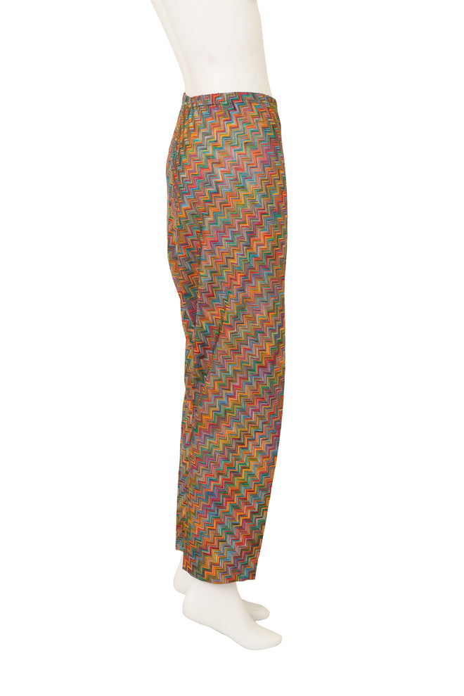 Vintage Missoni Zig Zag Knit Pant on mannequin side @ Recess LA