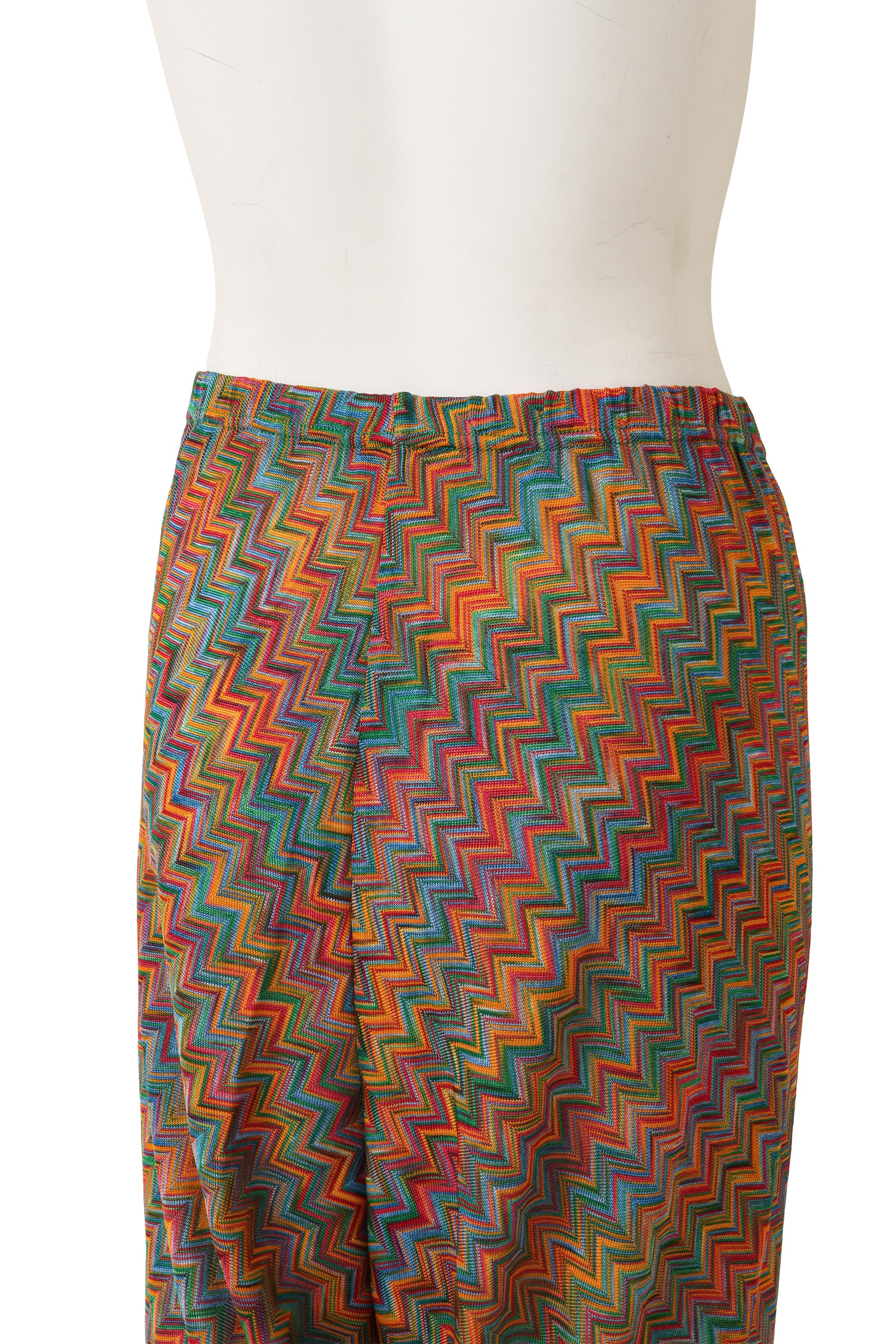 Vintage Missoni Zig Zag Knit Pant on mannequin close @ Recess LA