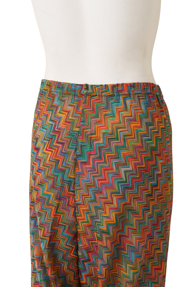 Vintage Missoni Zig Zag Knit Pant on mannequin close @ Recess LA