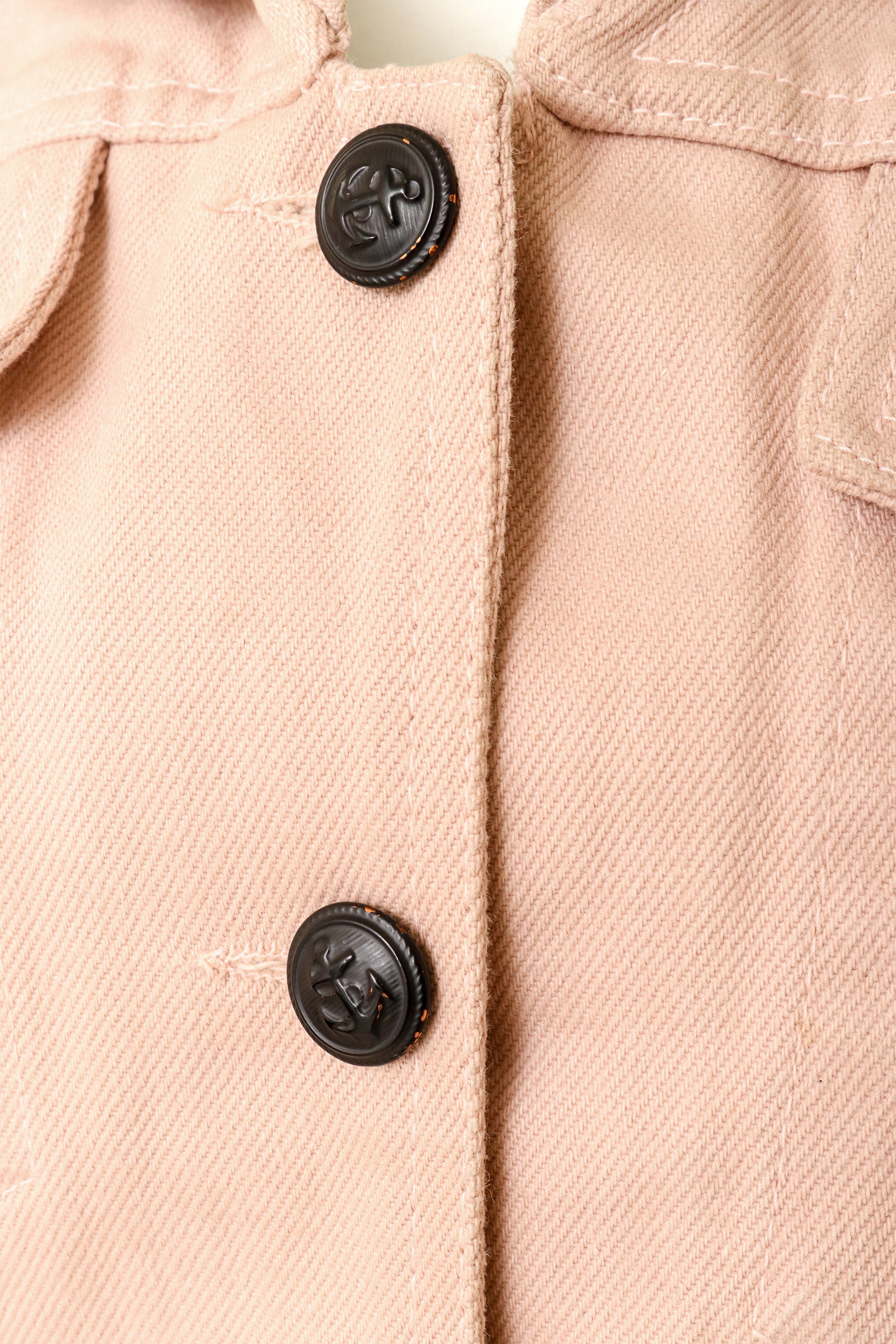 Sailor peplum jacket button chips close @ Recess LA