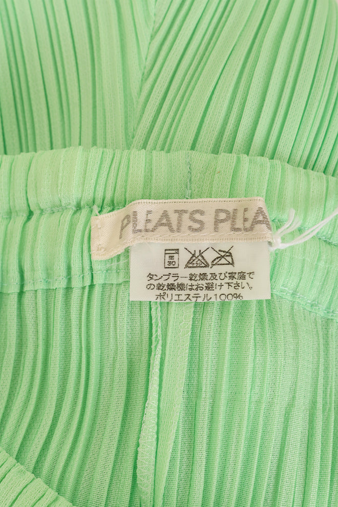 Vintage Issey Miyake Pleated Cropped Pant on mannequin label @ Recess LA