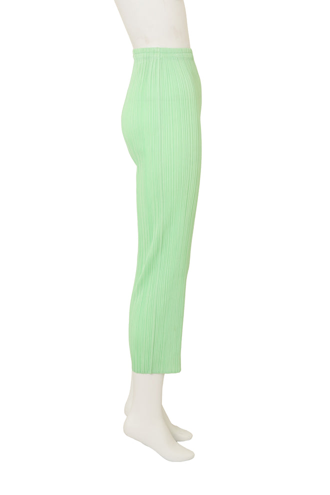 Vintage Issey Miyake Pleated Cropped Pant on mannequin side @ Recess LA
