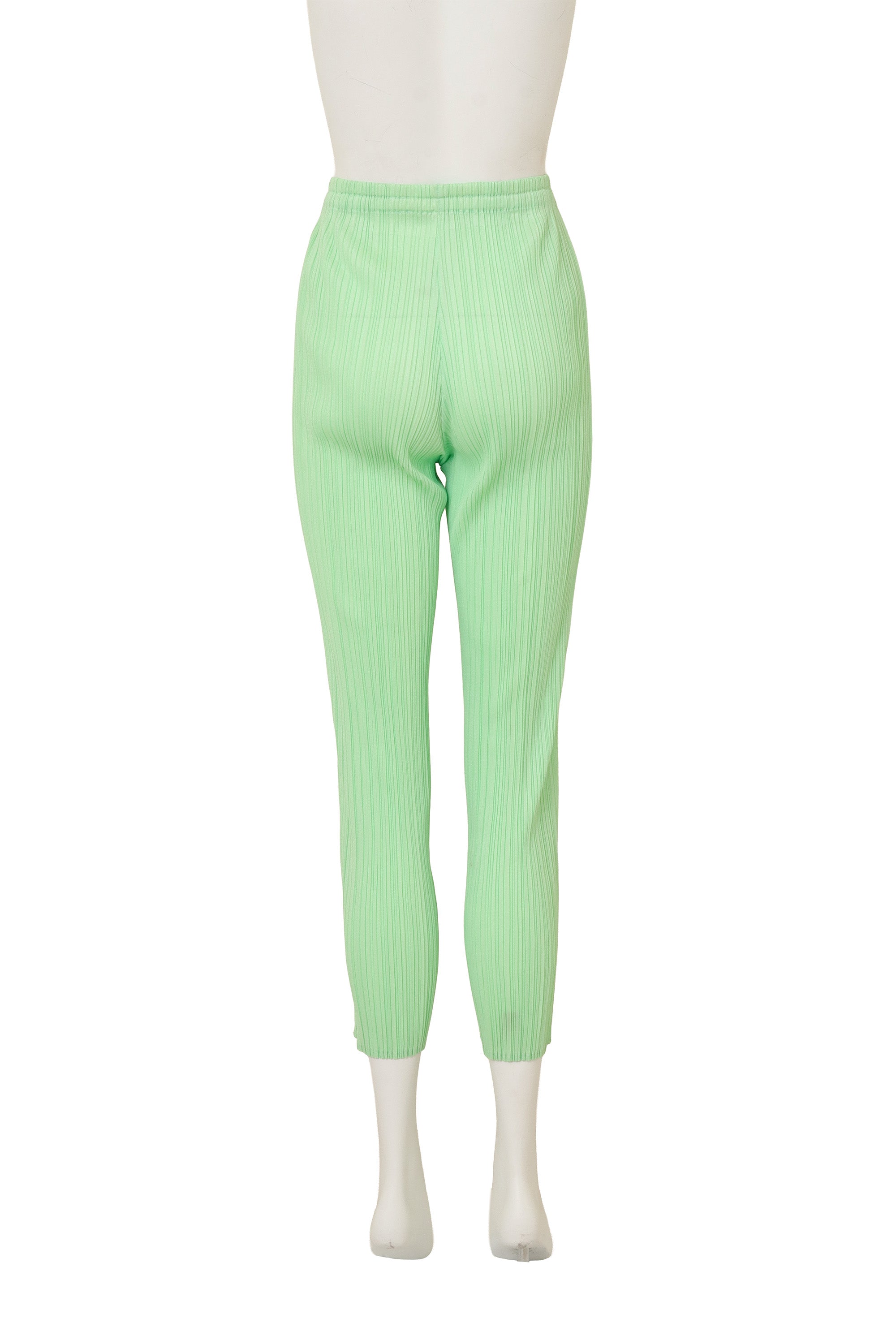 Vintage Issey Miyake Pleated Cropped Pant on mannequin back @ Recess LA