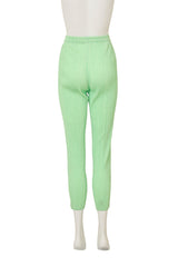 Vintage Issey Miyake Pleated Cropped Pant on mannequin back @ Recess LA